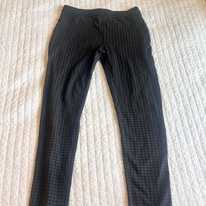 Sanctuary Black & Gray Straight Leg Checkered Pants